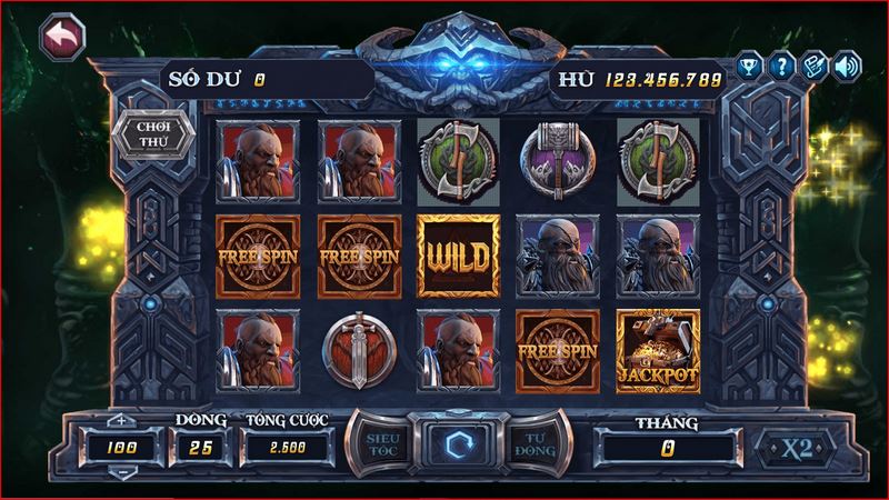 Giao diện slots Viking